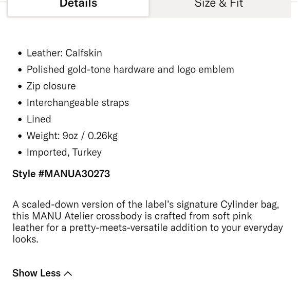 manu atelier mini cylinder bag rothko pink - Picture 3 of 8